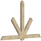 Ekena Millwork Kennewick Rough Sawn Timber Gable Bracket, Douglas Fir, 96"W x 64"H x 4"D x 6"F, 16/12 Pitch GBW096X64X0406KEN00RDF - alternate 2